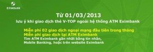 Eximbank miễn phí ATM Eximbank