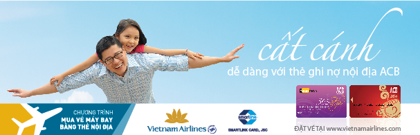 acb ưu đãi mua vé Vietnamairlines