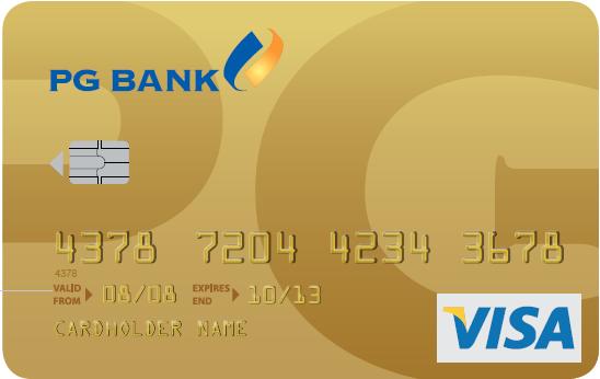 biểu phí thẻ tín dụng quốc tế PGbank