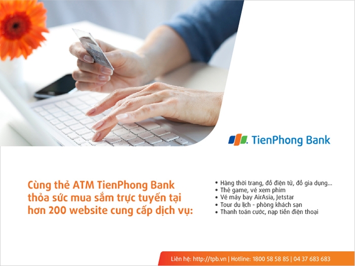 thỏa sức mua sắm cùng thẻ ATM Tienphongbank