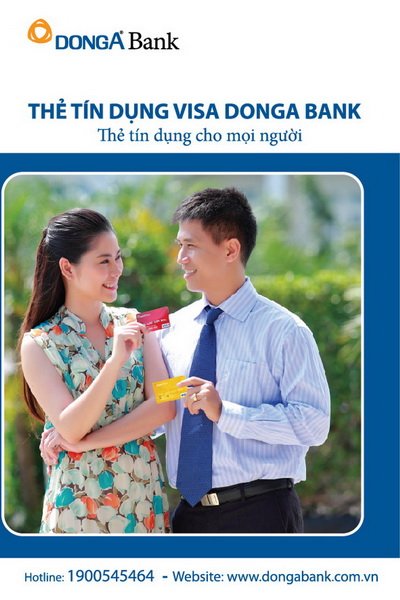 thẻ tín dụng dongabank visa