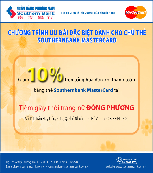 Cập nhật xu hướng giày mới nhất với ưu đãi đặc biệt cho chủ thẻ Southernbank MasterCard