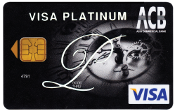 Làm thẻ tín dụng quốc tế ACB Visa Platinum