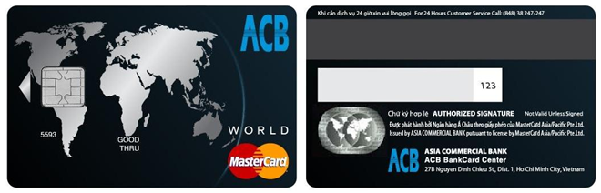 Thẻ tín dụng quốc tế ACB World MasterCard là gì?