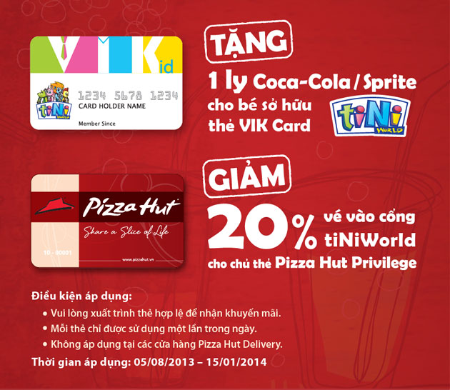 Pizza Hut khuyến mại thẻ thành viên tại CitiWorld