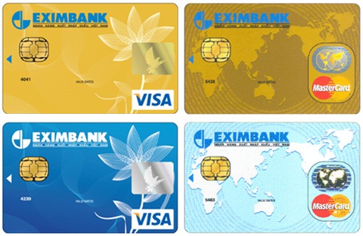 biểu phí thẻ tín dụng quốc tế Eximbank mới nhất 2014