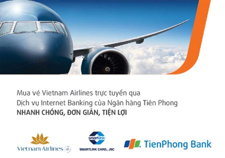Mua vé Vietnam Airlines trực tuyến qua Internet Banking