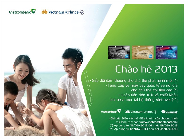 Chào hè 2013 cùng thẻ Vietcombank Amex