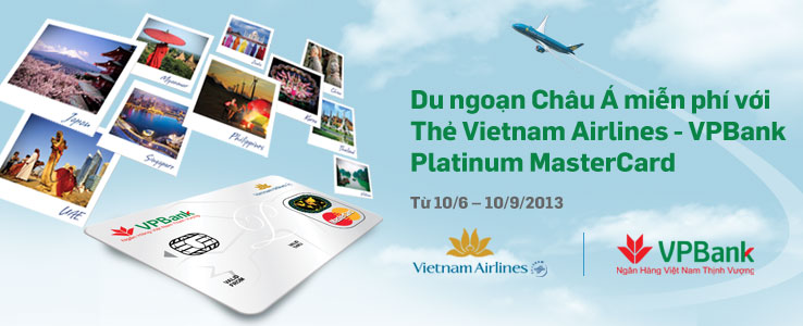 Du ngoạn châu Á miễn phí với thẻ Vietnam Airlines VpBank Platinum Mastercard