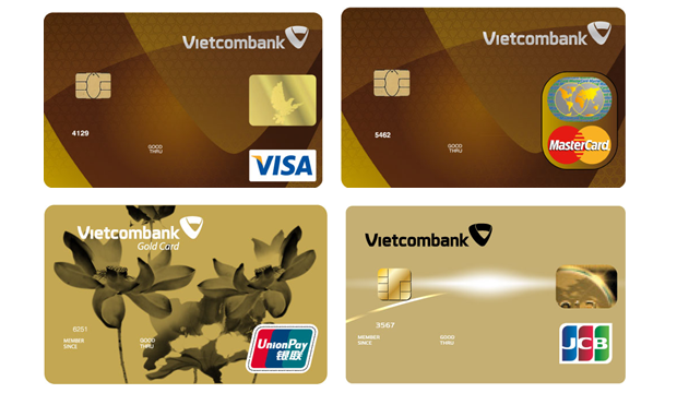tiện ích thẻ tín dụng vietcombank visa, mastercard, jcb, unionpay