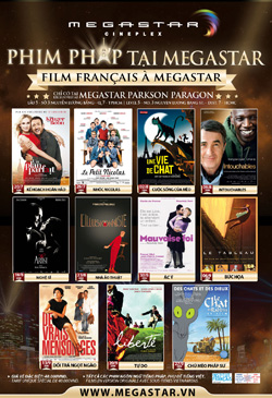 Chương trình “Phim Pháp Tại MegaStar” với giá vé ưu đãi hấp dẫn chỉ có 40.000 vnd/ vé
