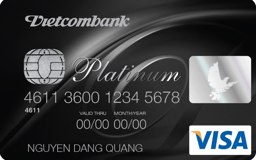 Làm thẻ tín dụng Vietcombank Visa Platium