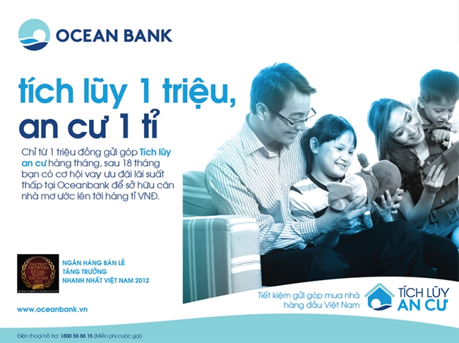 “Tích lũy 1 triệu – An cư 1 tỷ” cùng OceanBank