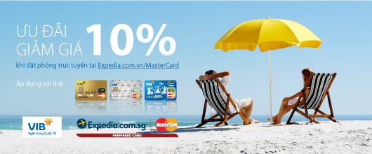 Khuyến mãi đặc biệt dành riêng cho chủ thẻ VIB MasterCard khi đặt phòng trực tuyến