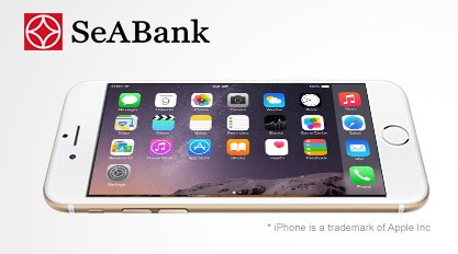 Điện thoại iphone 6 giảm giá với thẻ SeABank và mua trả góp