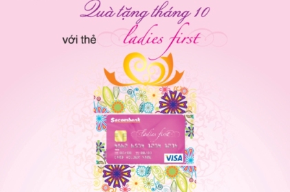 Quà tặng ngày phụ nữ Việt Nam cho thẻ Ladies First Sacombank