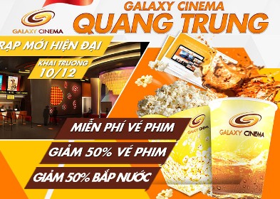 Galaxy Cinema Quang Trung giảm giá vé xem phim với thẻ Sacombank