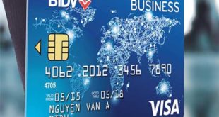thẻ tín dụng doanh nghiệp bidv